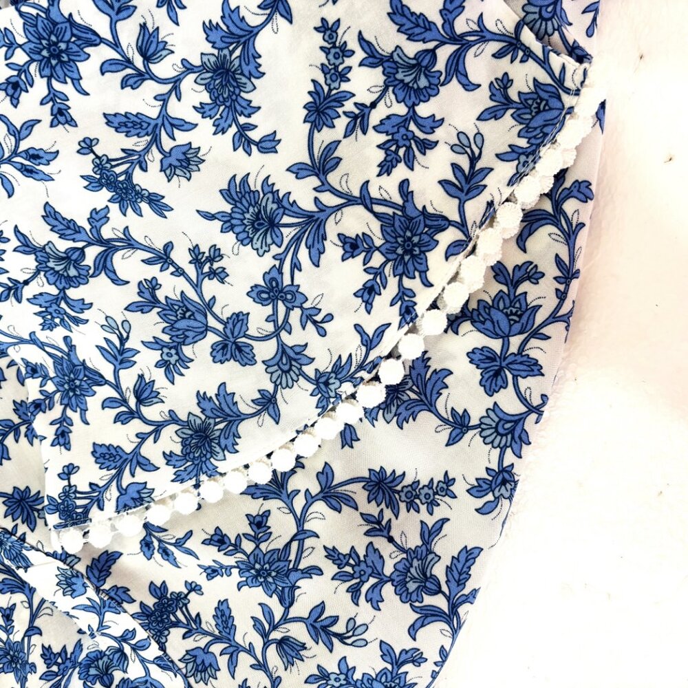R.Vivimos Summer Floral Print Maxi Short Bell  Sleeve Dress Size L - Picture 13 of 15